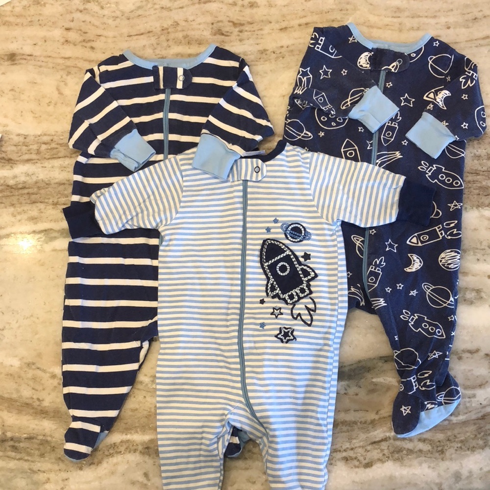 SOLD- Set of 3 Gerber pajamas
